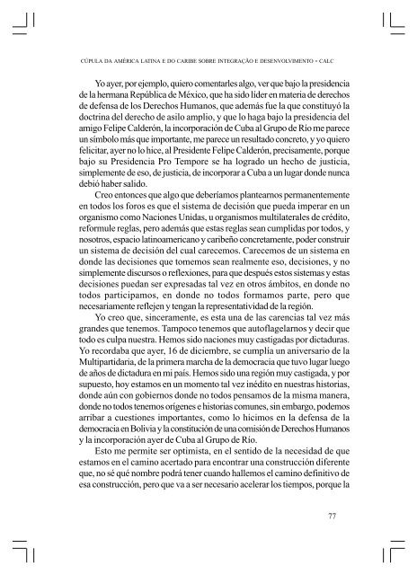 CÚPULA DA AMÉRICA LATINA E DO CARIBE SOBRE ... - Funag