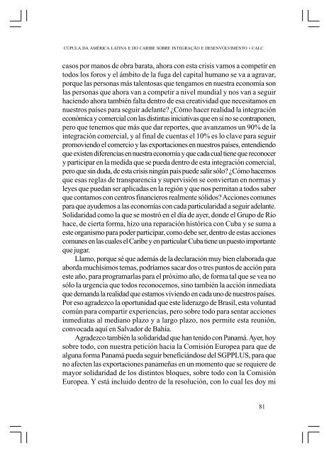 CÚPULA DA AMÉRICA LATINA E DO CARIBE SOBRE ... - Funag