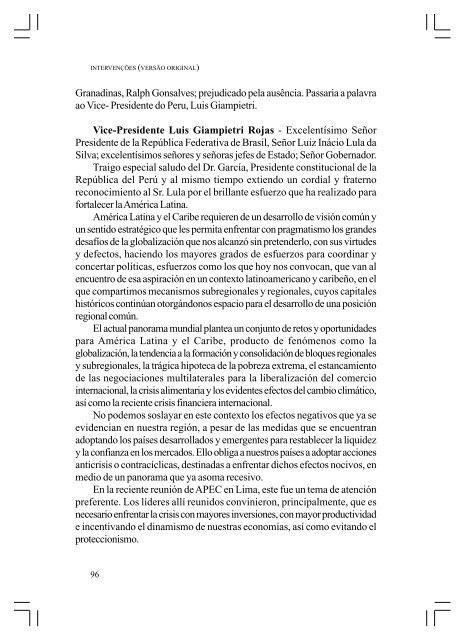 CÚPULA DA AMÉRICA LATINA E DO CARIBE SOBRE ... - Funag