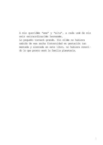 1 A mis querid@s “ama” y “aita”, a cada un@ de mis seis ... - Artegoxo