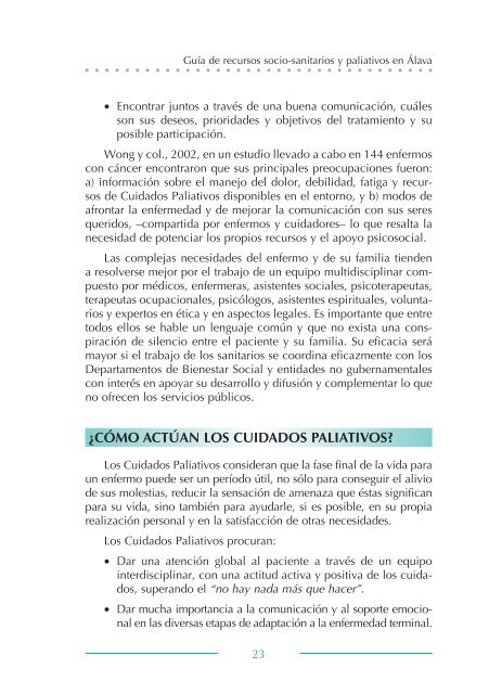 Preguntas y respuestas sobre Paliativos - Paliativos Sin Fronteras