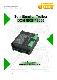 Mikroschritt-Endstufe Schrittmotor Treiber DCM 8028 / 8055