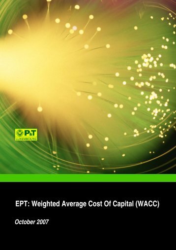 EPT: Weighted Average Cost Of Capital (WACC) - Luxembourg