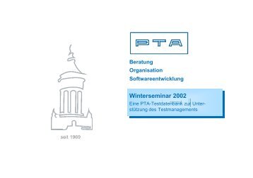 PTA_Test_ToolDatenbank_Praesentation.pdf - PTA GmbH