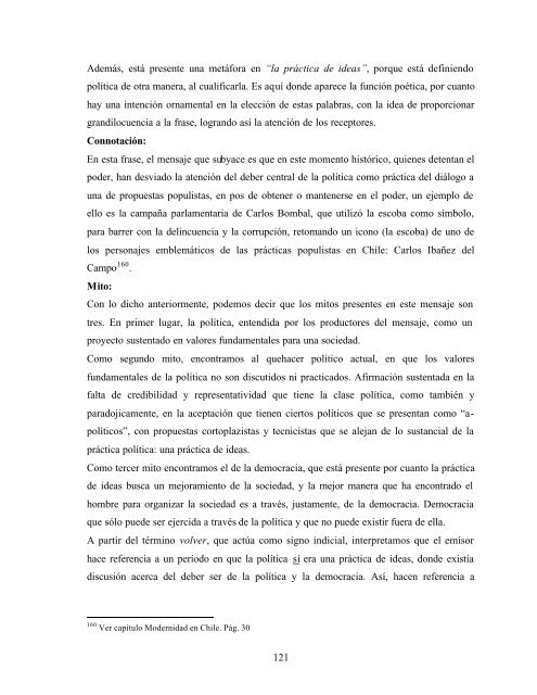 Análisis comprensivo de la construcción de un discurso