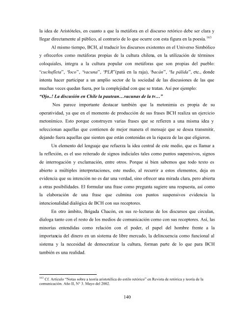 Análisis comprensivo de la construcción de un discurso