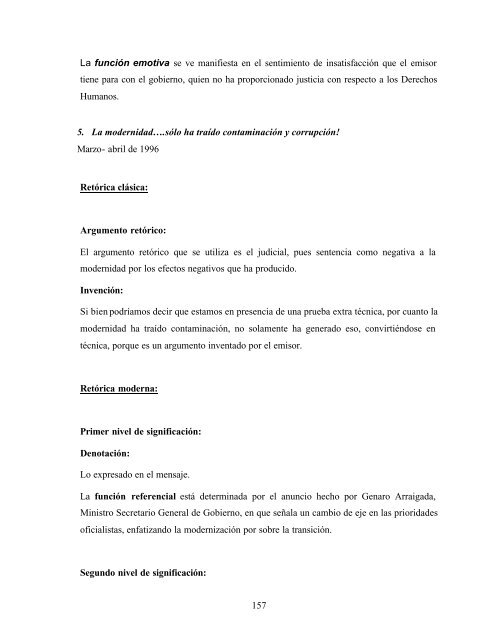 Análisis comprensivo de la construcción de un discurso