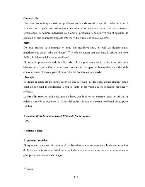 Análisis comprensivo de la construcción de un discurso