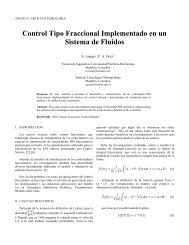 Control Tipo Fraccional Implementado en un Sistema de Fluidos