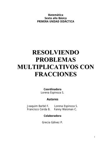 Resolviendo problemas multiplicativos con fracciones - Clases ...