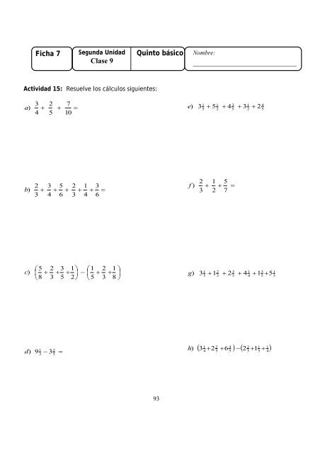 resolviendo problemas aditivos con fracciones - Clases Particulares ...