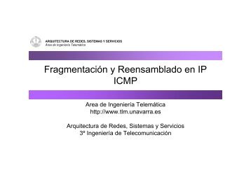 Fragmentación y Reensamblado en IP ICMP - Telemática
