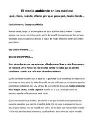 El medio ambiente en los medios: - Instituto de Prensa