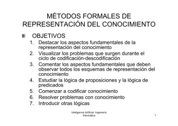 métodos formales de representación del conocimiento - QueGrande