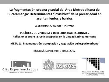 8_La fragmentación urbana y social del Área Metropolitana - aciur