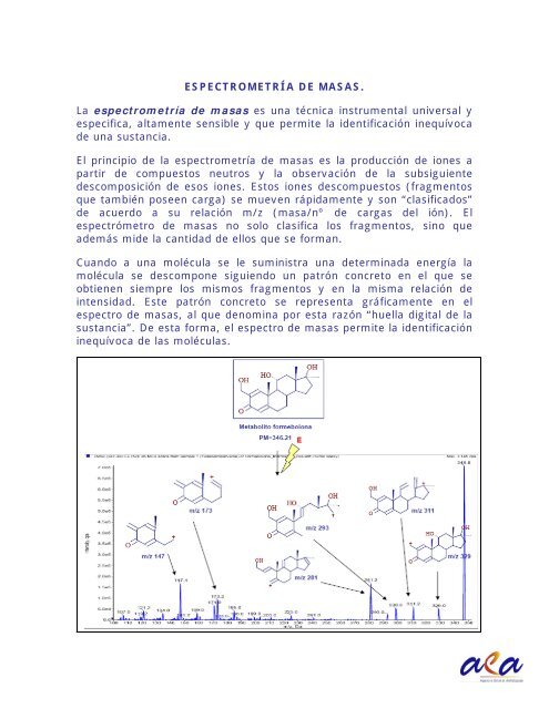 Espectrometría de masas