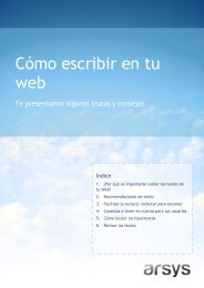 Cómo escribir en tu web - Arsys