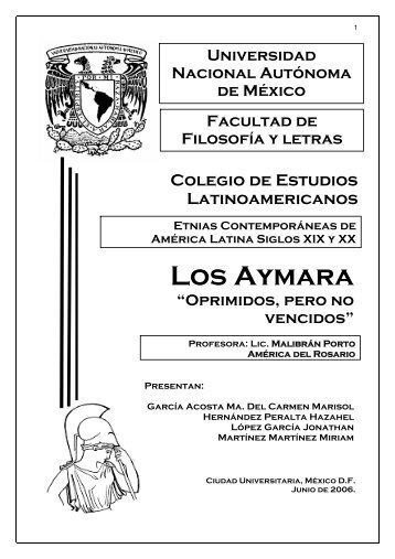 Los Aymara, oprimidos pero no vencidos - Gambill on