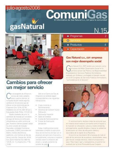 ComuniGas - Gas Natural