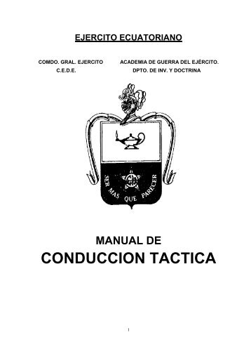 CONDUCCION TACTICA