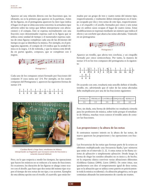 Las fracciones de la Música - SUMA Revistas de matemáticas