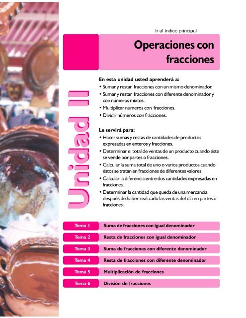Operaciones Con Fracciones Conevyt