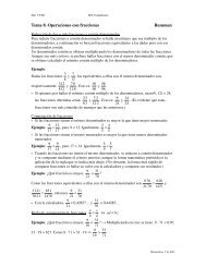 Tema 8. Operaciones con fracciones Resumen - IES Complutense