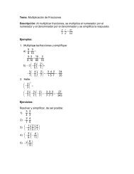 Tema: Multiplicación de Fracciones Descripción: Al multiplicar ...