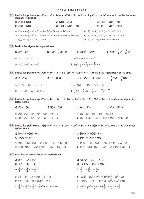 tema3 polinomios. fracciones algebraicas - matesvaldemora