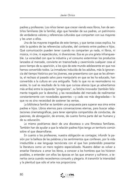 Lectura y familia.indd - Consejo Escolar de la Región de Murcia