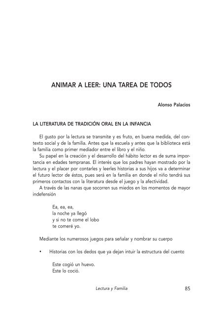 Lectura y familia.indd - Consejo Escolar de la Región de Murcia