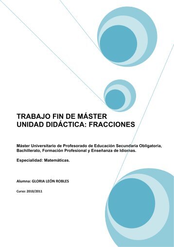 trabajo fin de máster unidad didáctica: fracciones - Didáctica de la ...