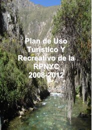 Plan de uso turístico - Sernanp