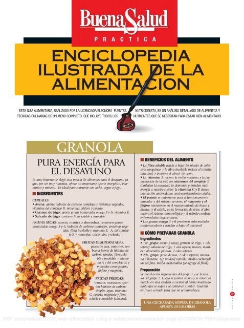 ENCICLOPEDIA ILUSTRADA DE LA ALIMENTACION - BuenaSalud