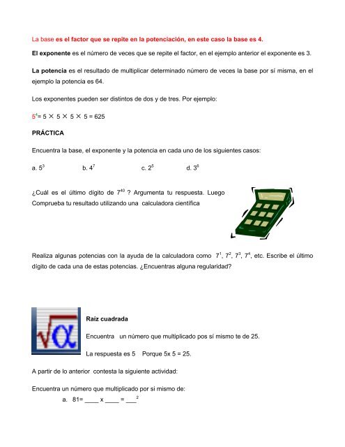 eje: sentido numérico y pensamiento algebraico - Secretaría de ...