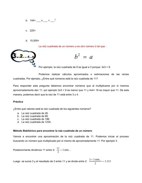 eje: sentido numérico y pensamiento algebraico - Secretaría de ...