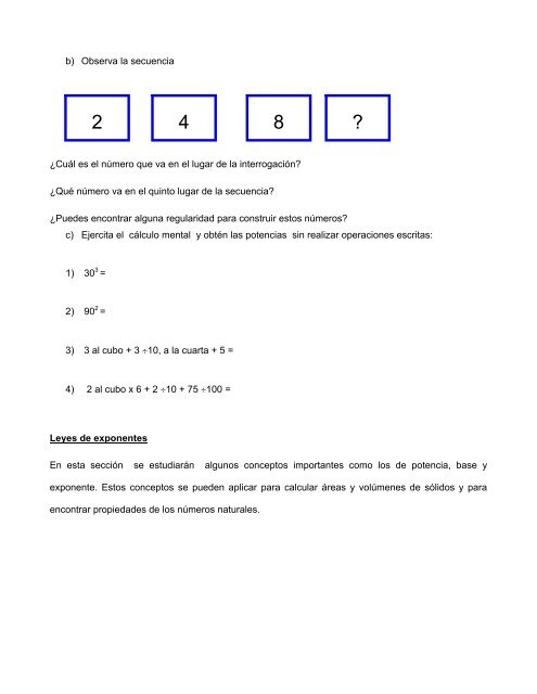 eje: sentido numérico y pensamiento algebraico - Secretaría de ...