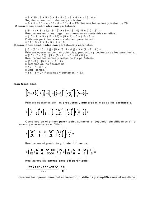 eje: sentido numérico y pensamiento algebraico - Secretaría de ...