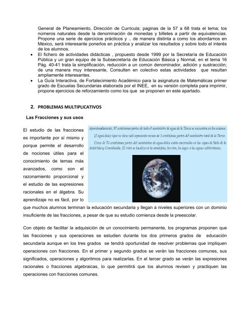 eje: sentido numérico y pensamiento algebraico - Secretaría de ...