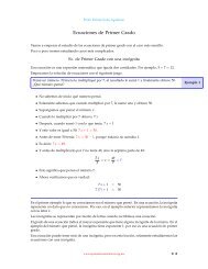 Ecuaciones de Primer Grado - Aprende Matemáticas