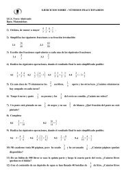 números fraccionarios - Matemáticas - IES Torre Almirante