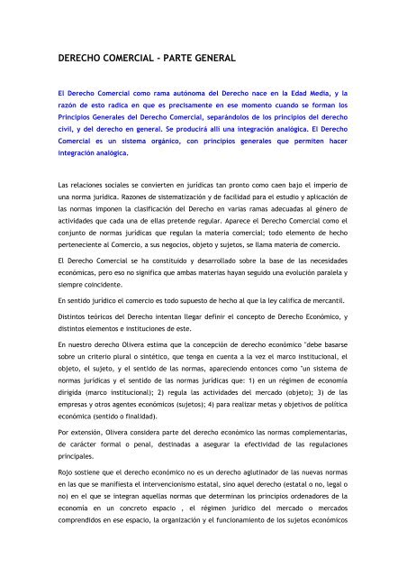 Derecho Comercial - Parte General - Prociuk