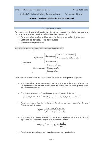 Enteras Polinómicas Racionales Algebraicas Fraccionarias ...