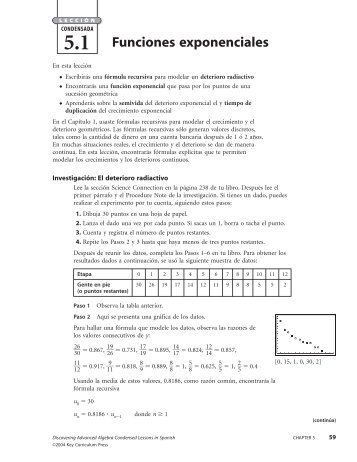 Funciones exponenciales