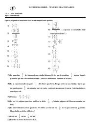 números fraccionarios - Matemáticas - IES Torre Almirante