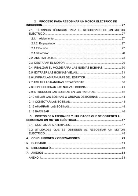 MANUAL PARA EL REBOBINADO DE MOTORES ELÉCTRICOS DE ...