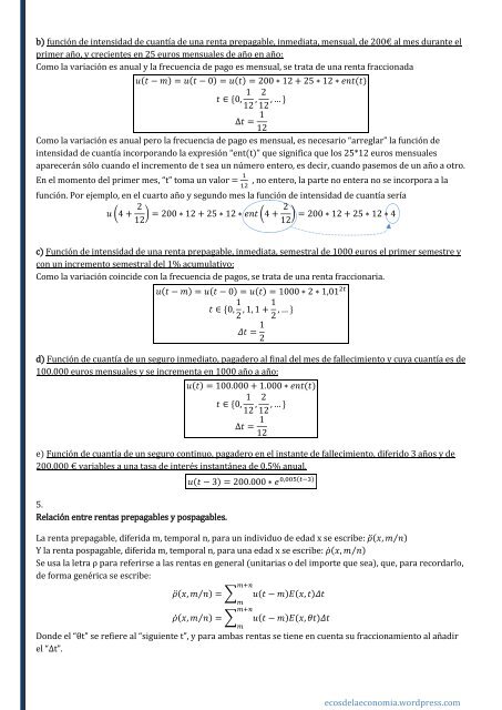 MATEMÁTICA ACTUARIAL VIDA