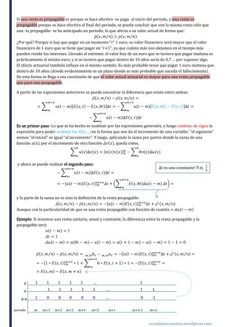 MATEMÁTICA ACTUARIAL VIDA