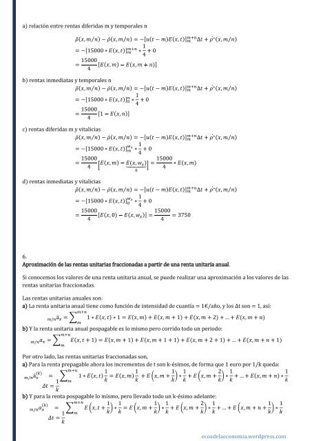 MATEMÁTICA ACTUARIAL VIDA