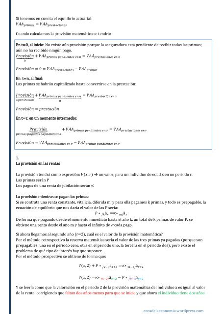 MATEMÁTICA ACTUARIAL VIDA